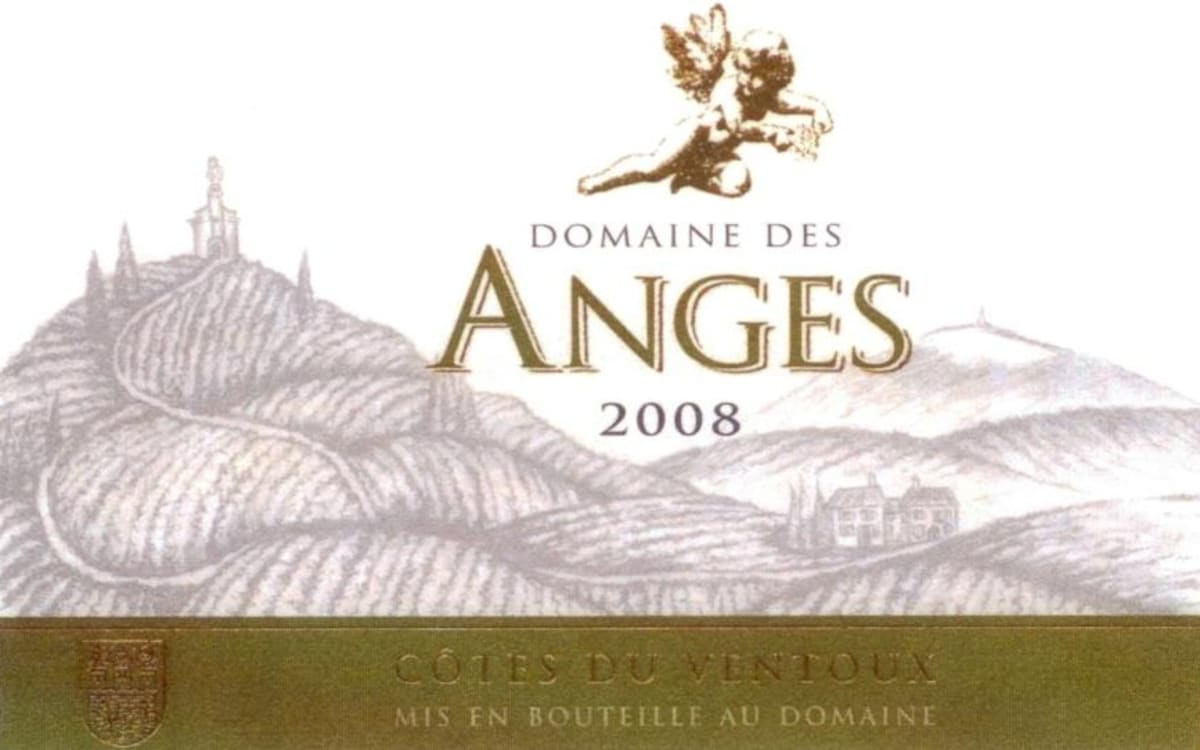 Domaine des Anges Ventoux Blanc 2008 Front Label
