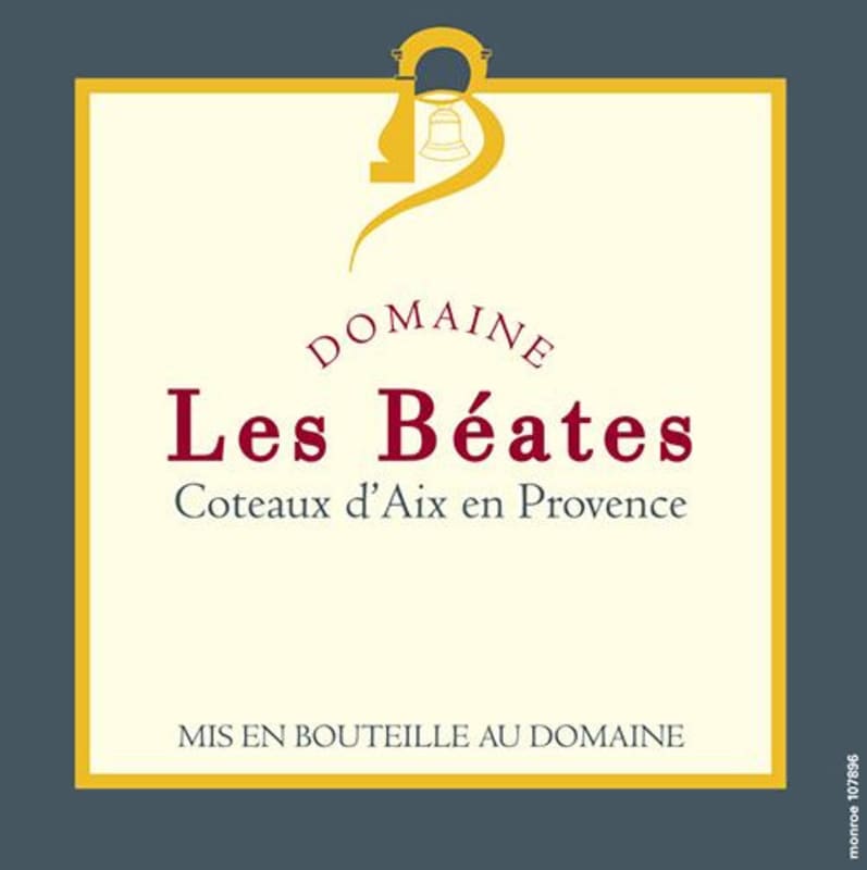 Domaine des Beates Coteaux d'Aix en Provence Rouge 2012 Front Label