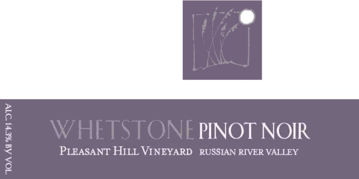 Whetstone Wine Cellars Pleasant Hill Vineyard Pinot Noir 2007 Front Label