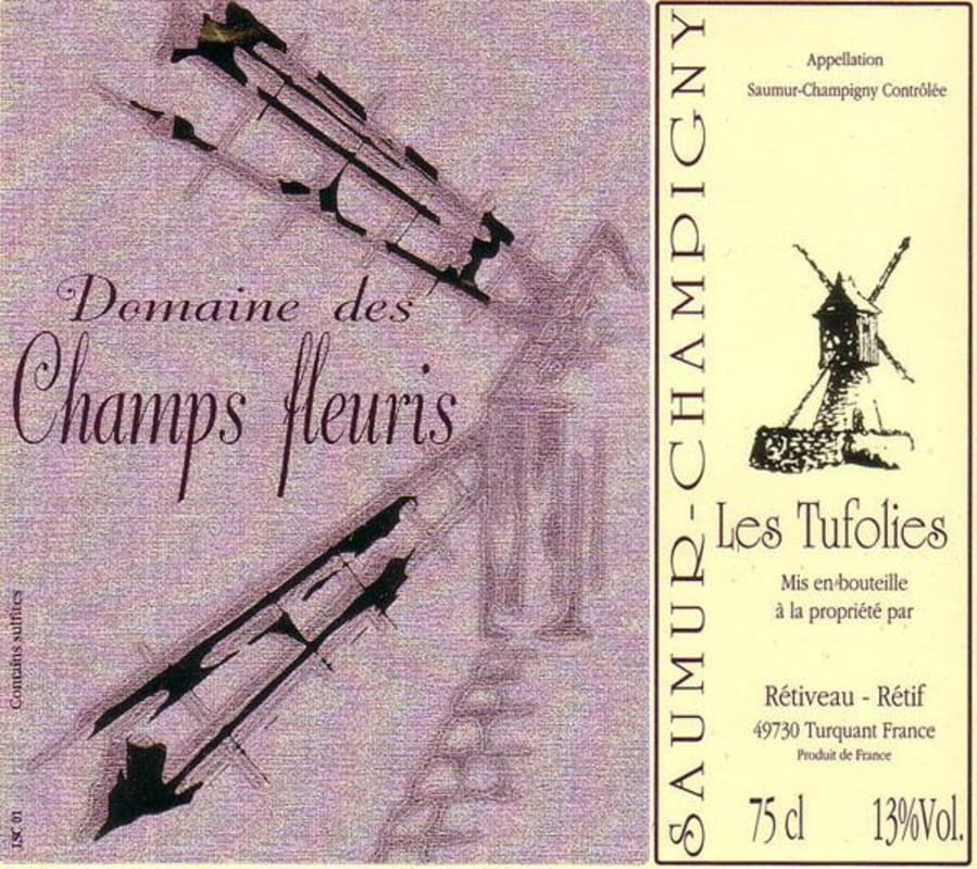 Domaine des Champs Fleuris Saumur Champigny Les Tufolies 2006 Front Label