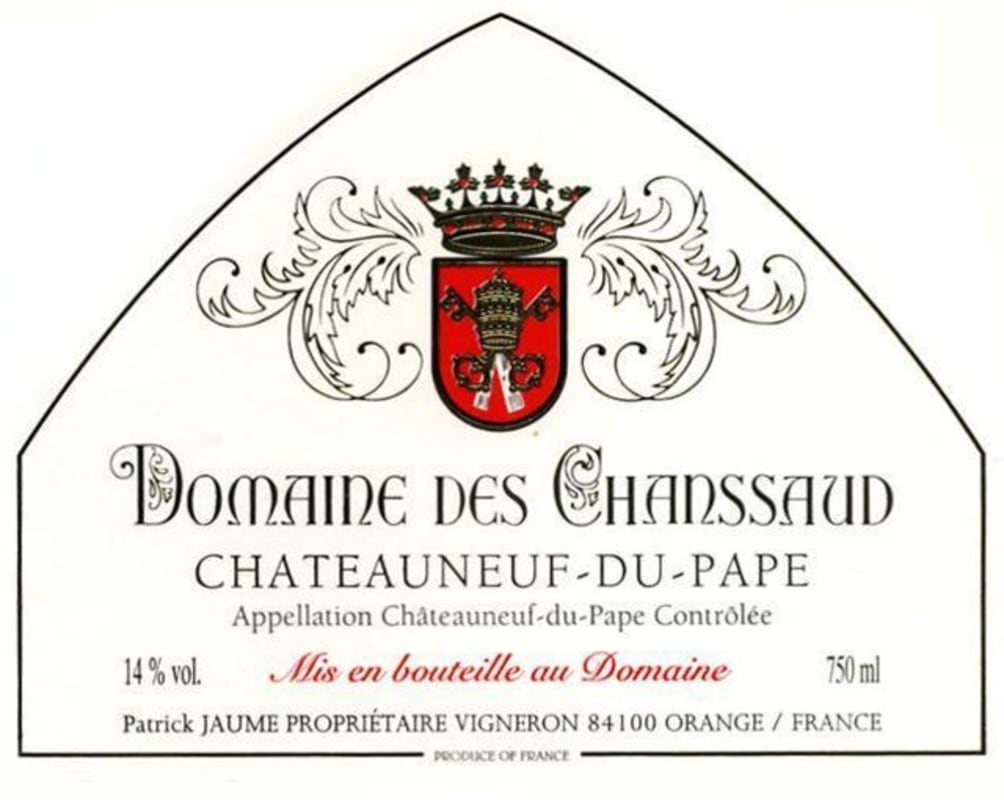 Domaine des Chanssaud Chateauneuf-du-Pape 2006 Front Label