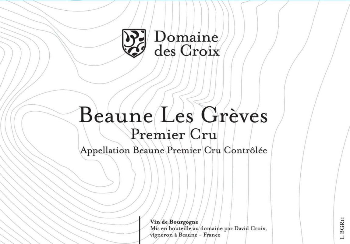 Domaine des Croix Beaune Les Greves Premier Cru 2013 Front Label