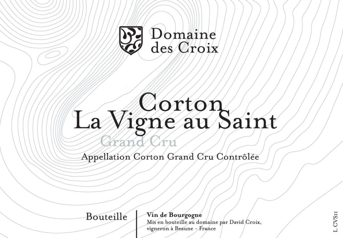 Domaine des Croix Corton La Vigne au Saint Grand Cru 2012 Front Label