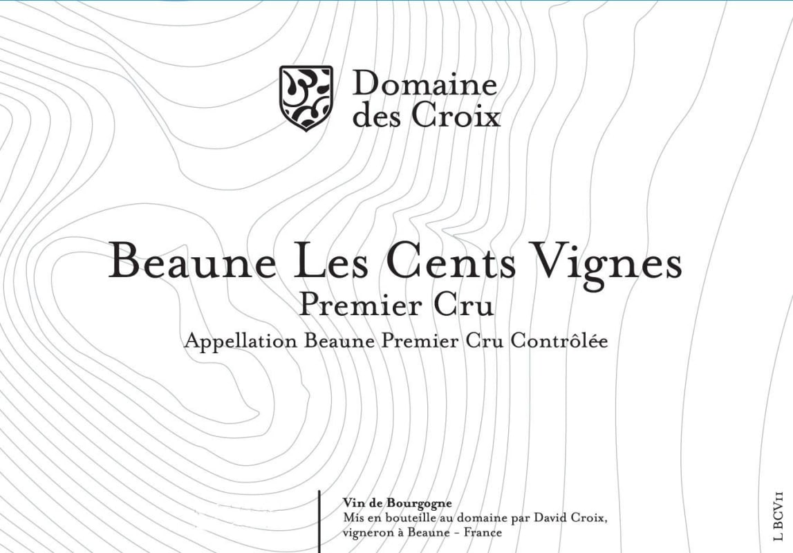Domaine des Croix Beaune Les Cent Vignes 2013 Front Label