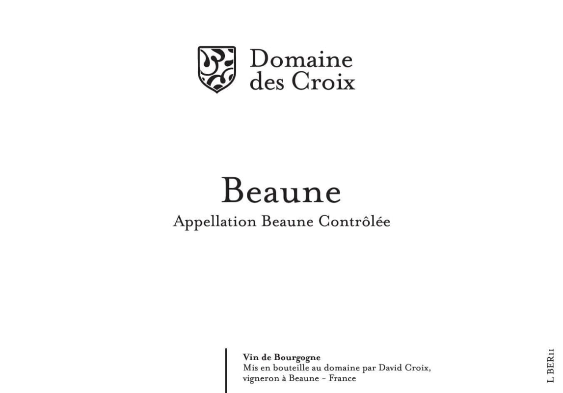 Domaine des Croix Beaune 2013 Front Label