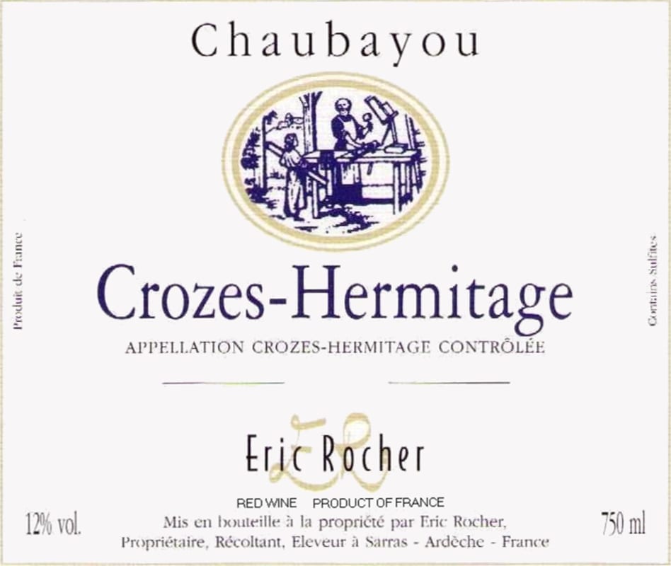 Domaine de Champal Crozes-Hermitage Chaubayou 2014 Front Label