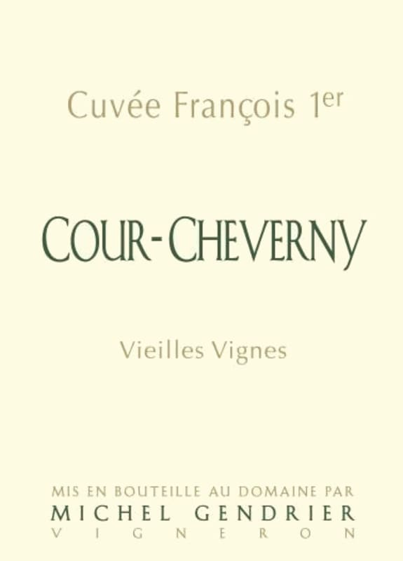 Domaine des Huards Cour-Cheverny Cuvee Francois Premier Vieilles Vignes 2010 Front Label