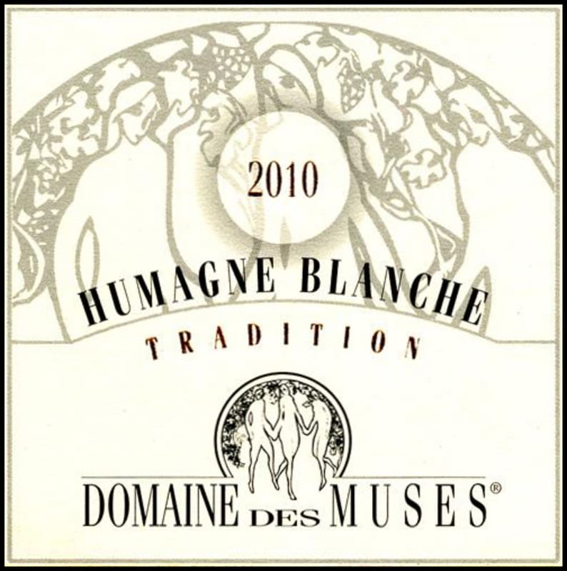 Domaine des Muses Humagne Blanche Tradition 2010 Front Label