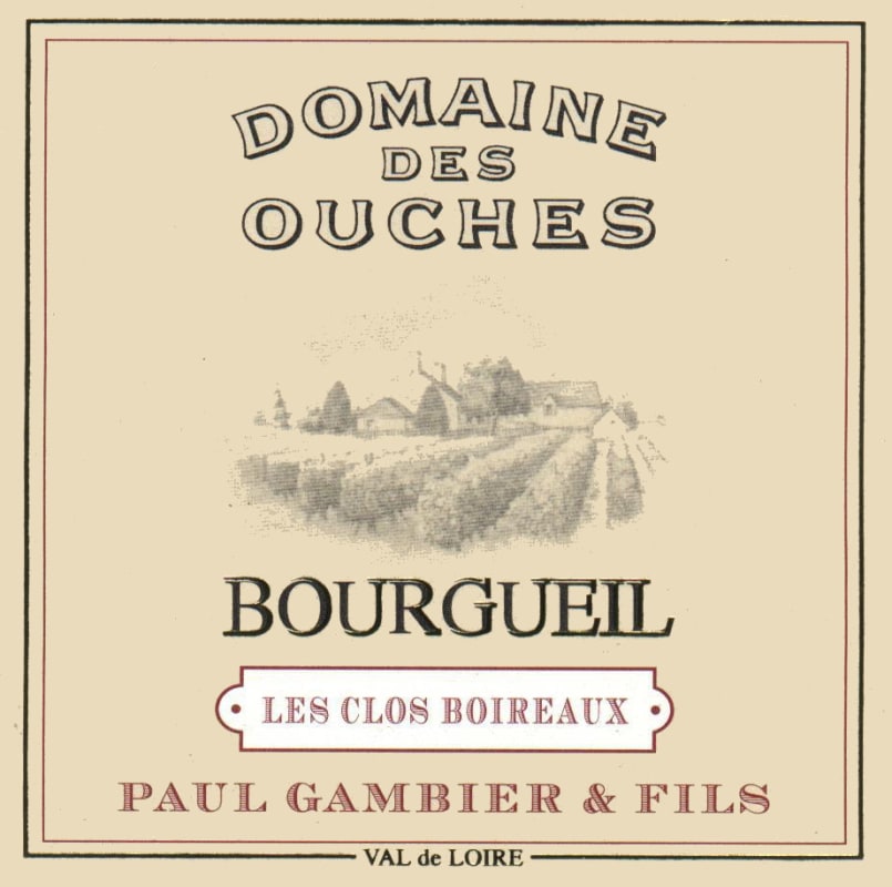 Domaine des Ouches Bourgueil Les Clos Boireaux 2005 Front Label
