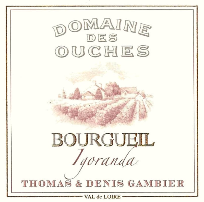 Domaine des Ouches Bourgueil Igoranda 2012 Front Label