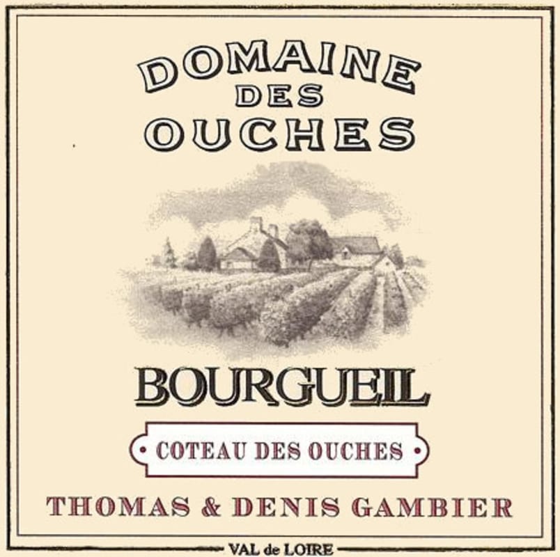 Domaine des Ouches Bourgueil Coteau de Ouches 2005 Front Label