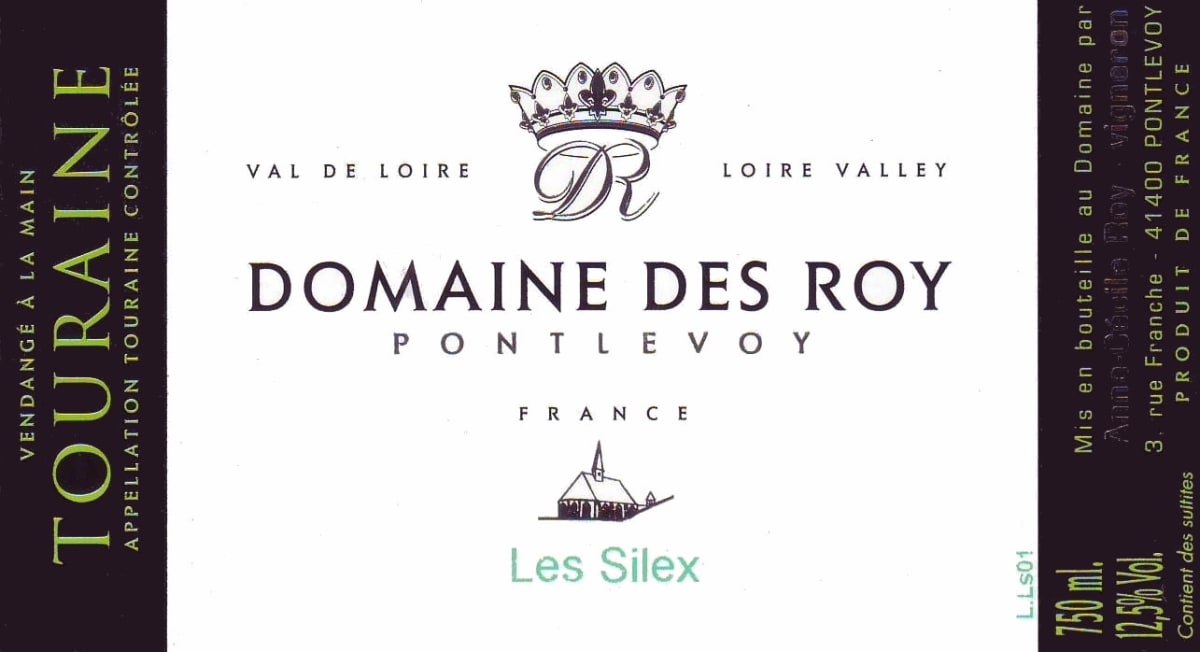 Domaine des Roy Touraine Les Silex 2011 Front Label