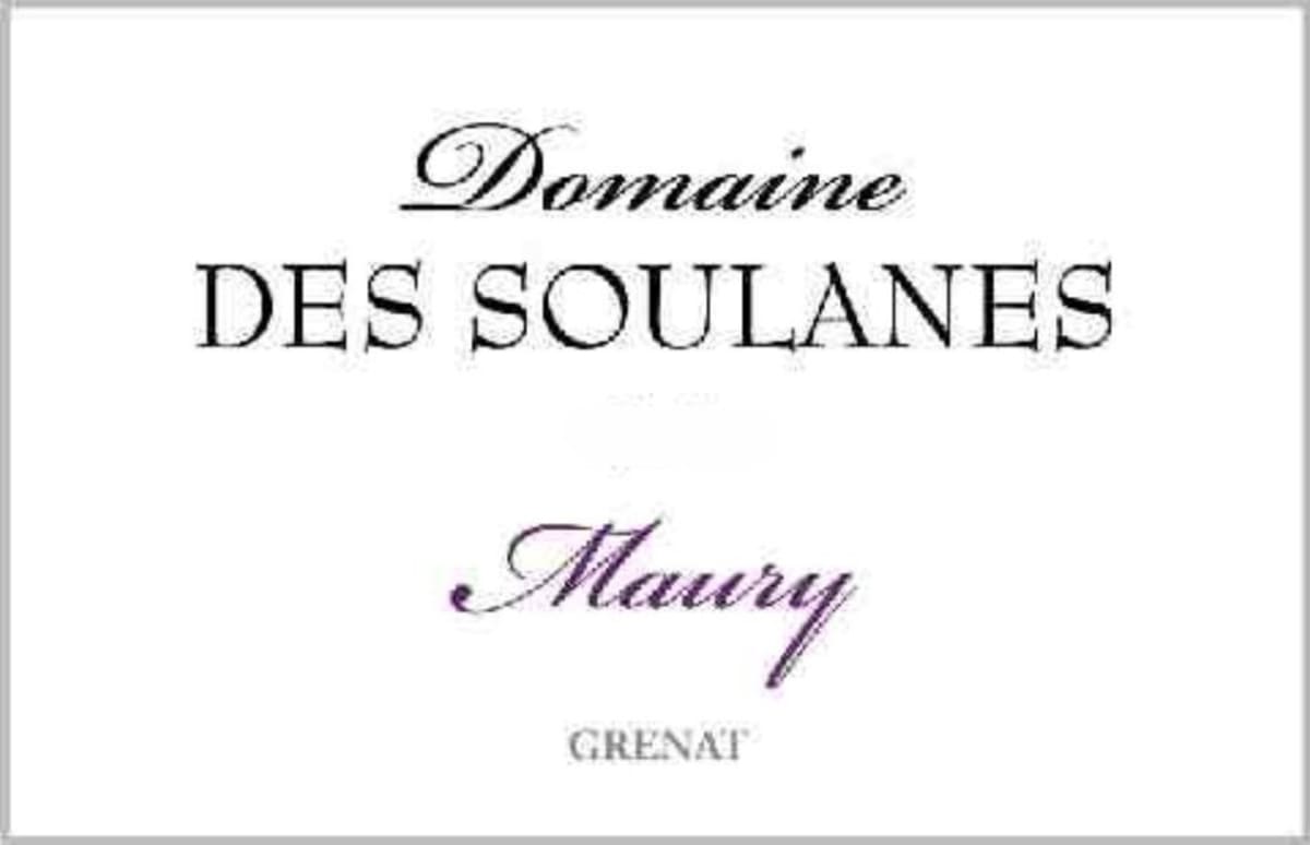 Domaine des Soulanes Maury Grenat 2015 Front Label