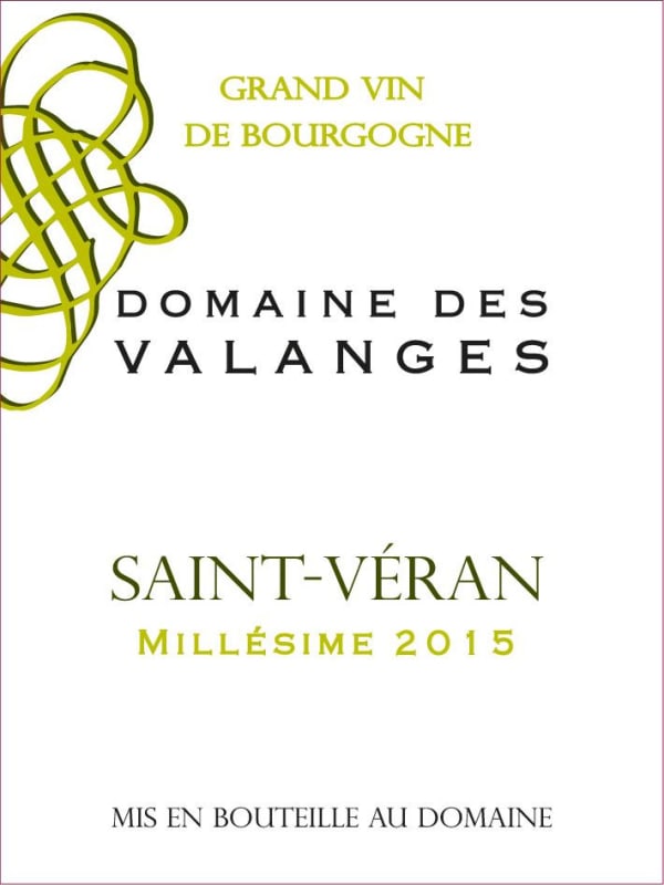 Domaine des Valanges Saint-Veran 2015 Front Label