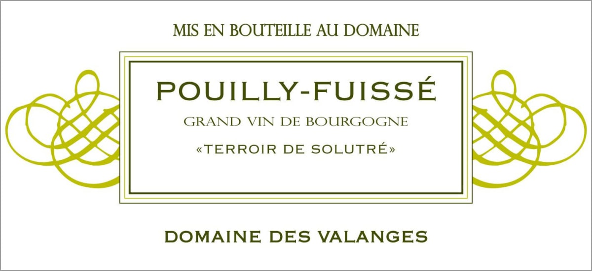 Domaine des Valanges Pouilly-Fuisse Terroir de Solutre 2014 Front Label