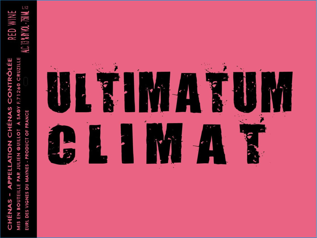 Domaine des Vignes du Maynes Chenas Ultimatum Climat 2013 Front Label