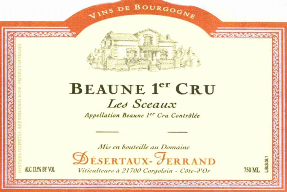 Domaine Desertaux-Ferrand Les Sceaux 2013 Front Label