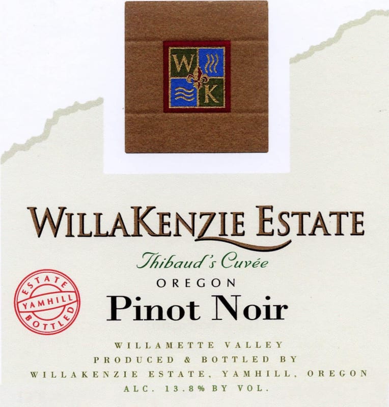 WillaKenzie Estate Thibaud's Cuvee Pinot Noir 2007 Front Label