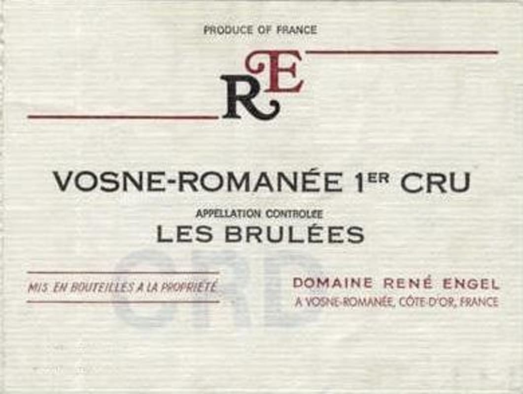 Domaine d'Eugenie Vosne-Romanee Les Brulees Premier CRU 2002 Front Label