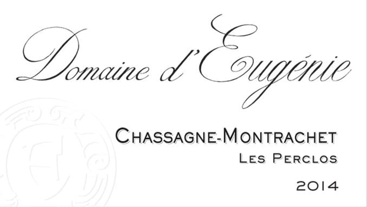 Domaine d'Eugenie Chassagne-Montrachet Les Perclos 2014 Front Label