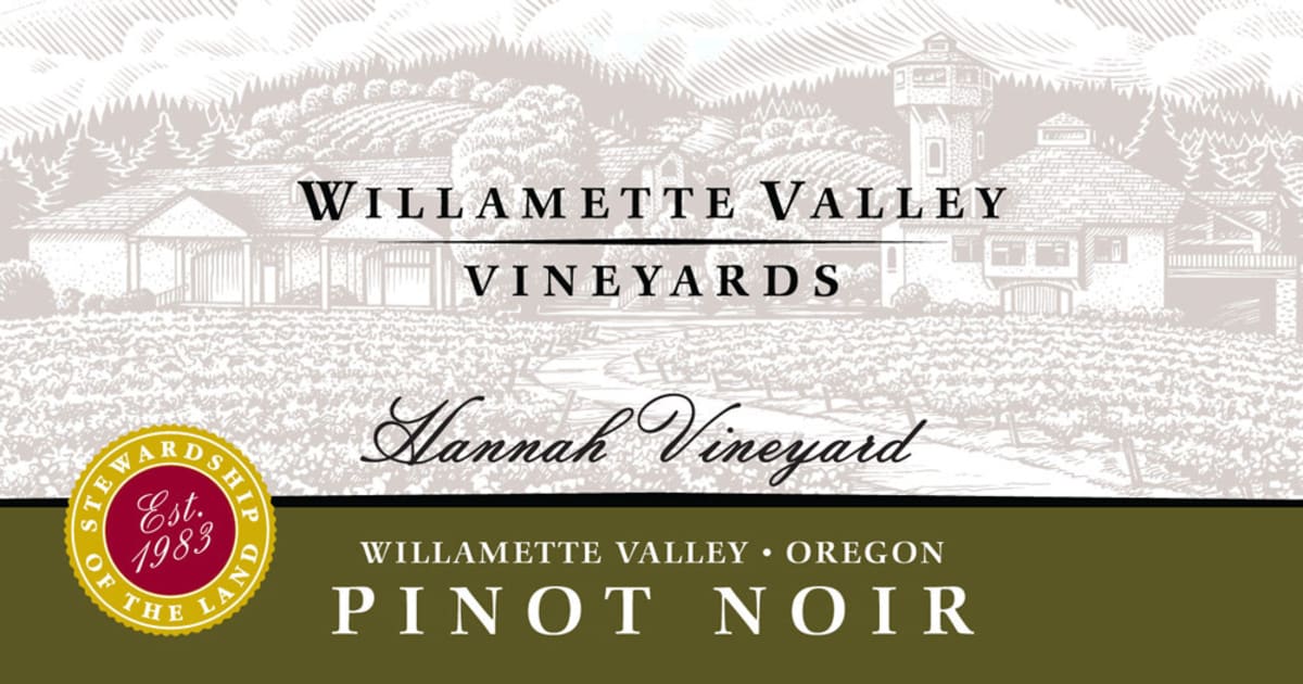 Willamette Valley Vineyards Hannah Pinot Noir 2009 Front Label