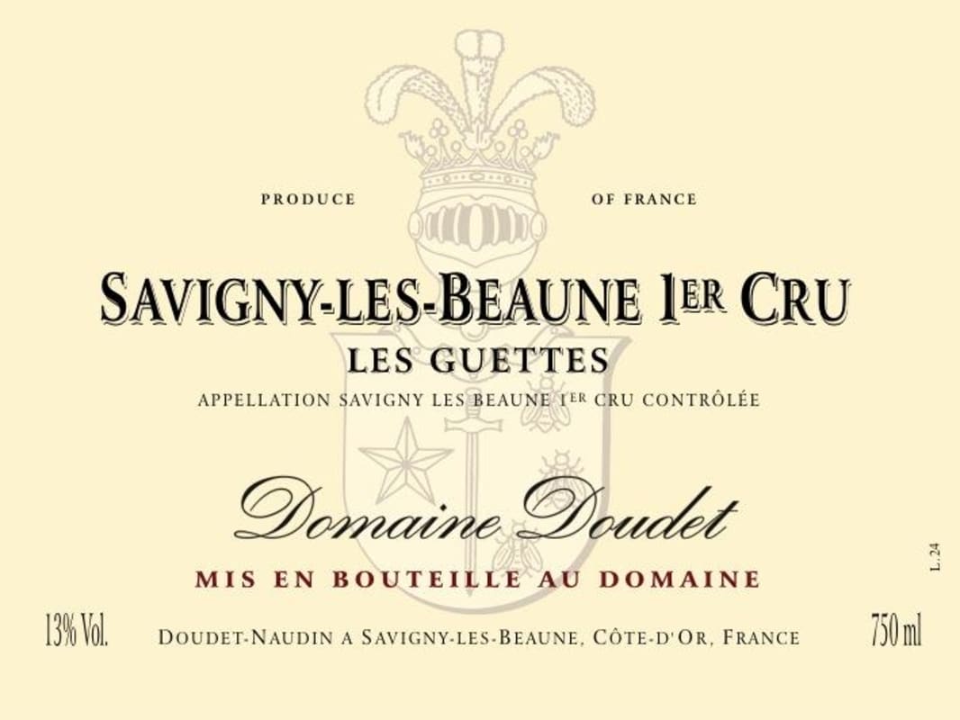 Domaine Doudet-Naudin Savigny-les-Beaune Les Guettes Premier Cru 2013 Front Label