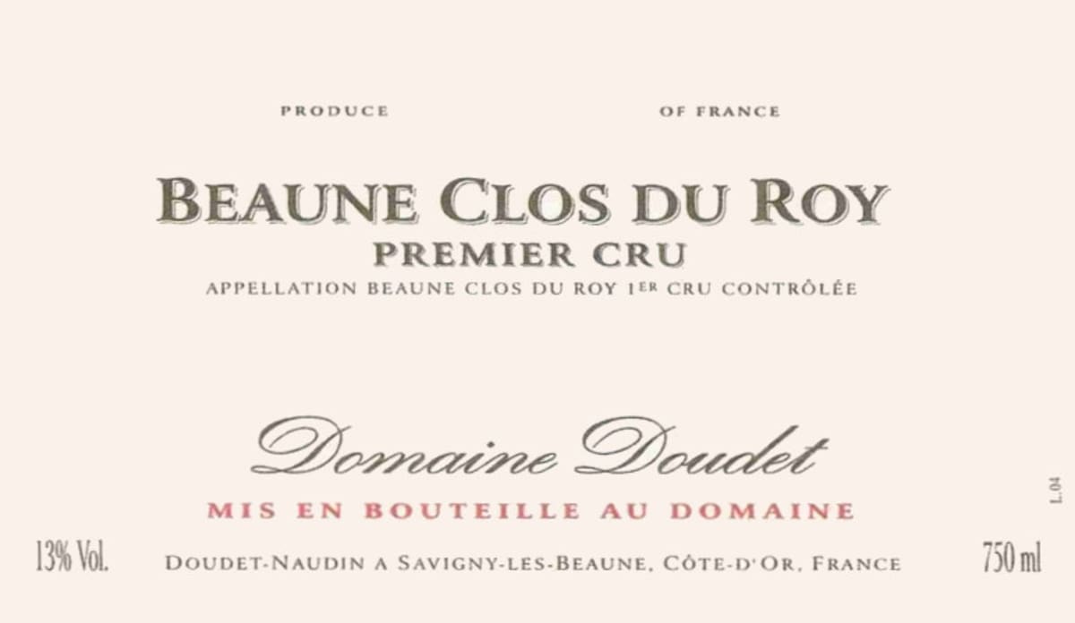 Domaine Doudet-Naudin Beaune Clos du Roy Premier Cru 2009 Front Label