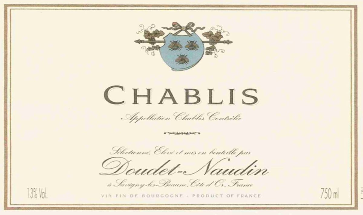 Domaine Doudet-Naudin Chablis 2012 Front Label