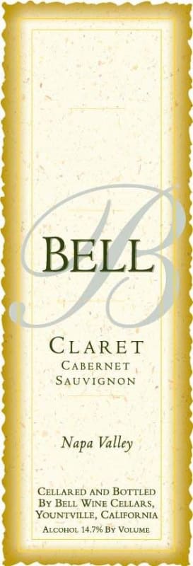 Bell Wine Cellars Claret Cabernet Sauvignon 2010 Front Label