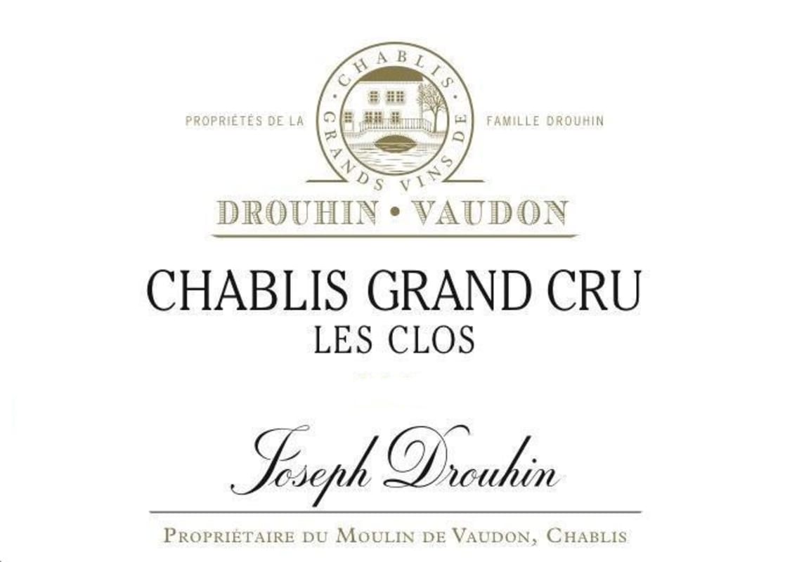 Domaine Drouhin Vaudon Chablis Les Clos Grand Cru 2014 Front Label
