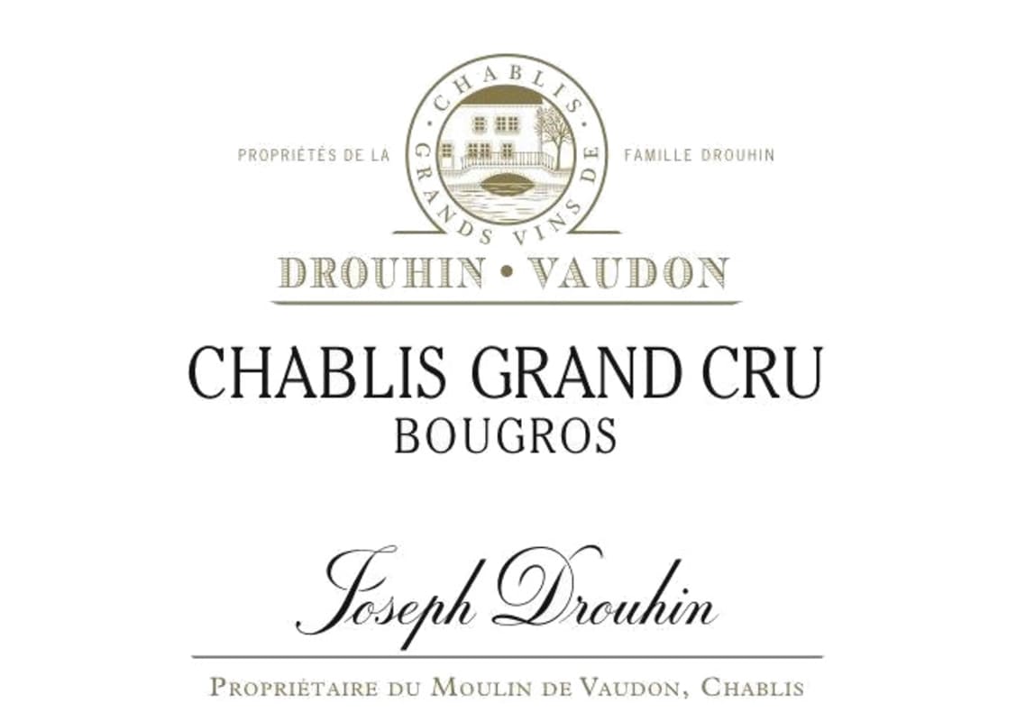 Domaine Drouhin Vaudon Chablis Bougros Grand Cru 2013 Front Label