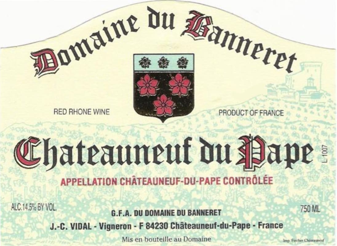 Domaine du Banneret Chateauneuf-du-Pape 2014 Front Label