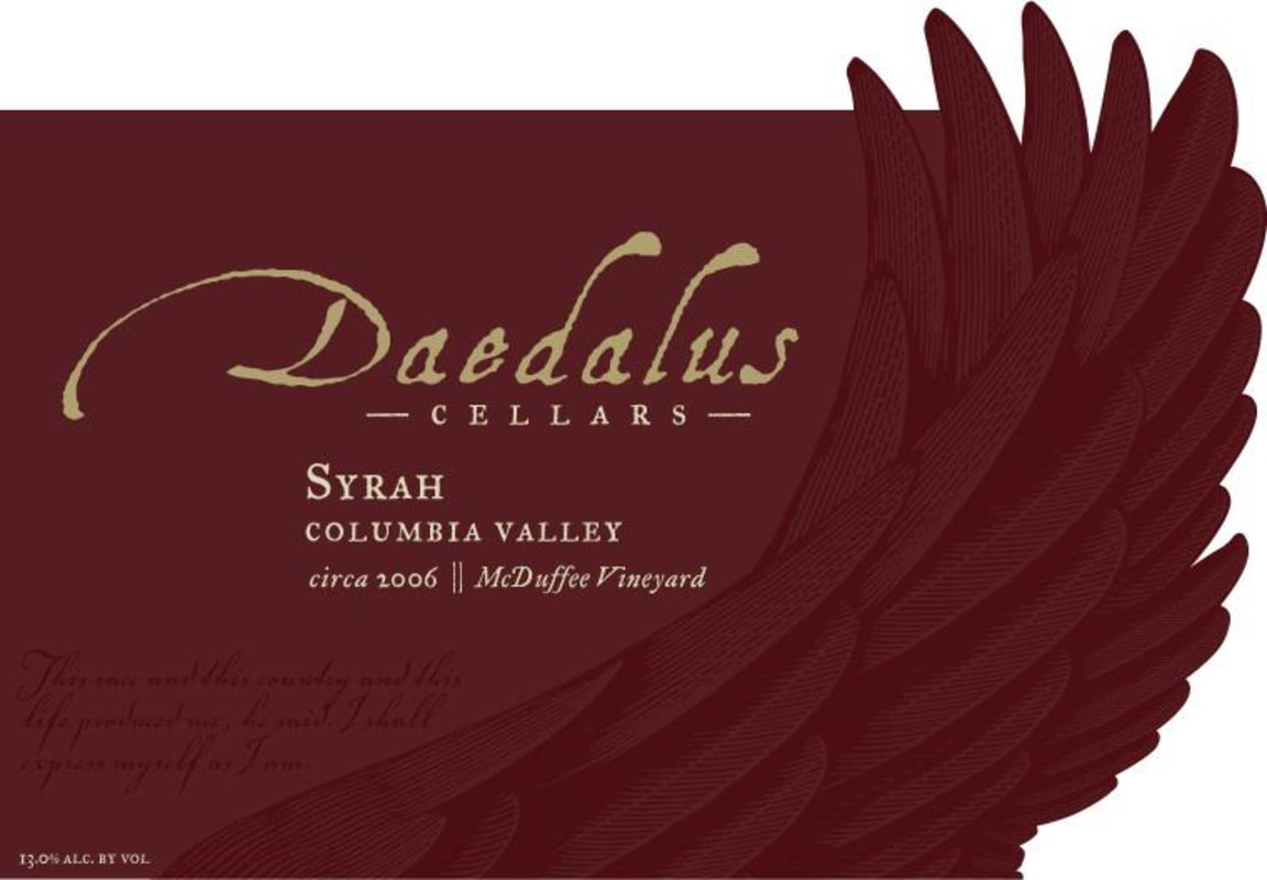 Willful McDuffie Vineyard Syrah 2006 Front Label