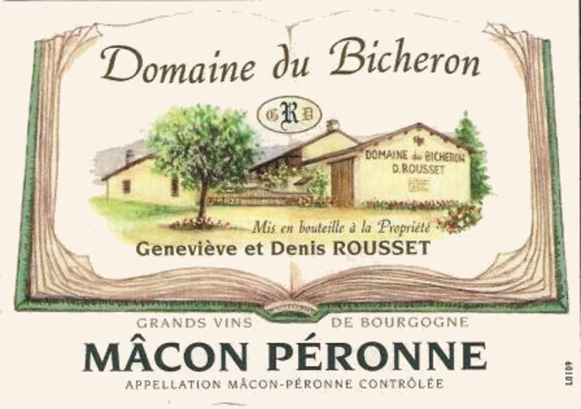 Domaine du Bicheron Macon Peronne 2010 Front Label