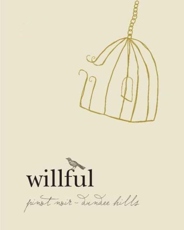 Willful Pinot Noir 2012 Front Label