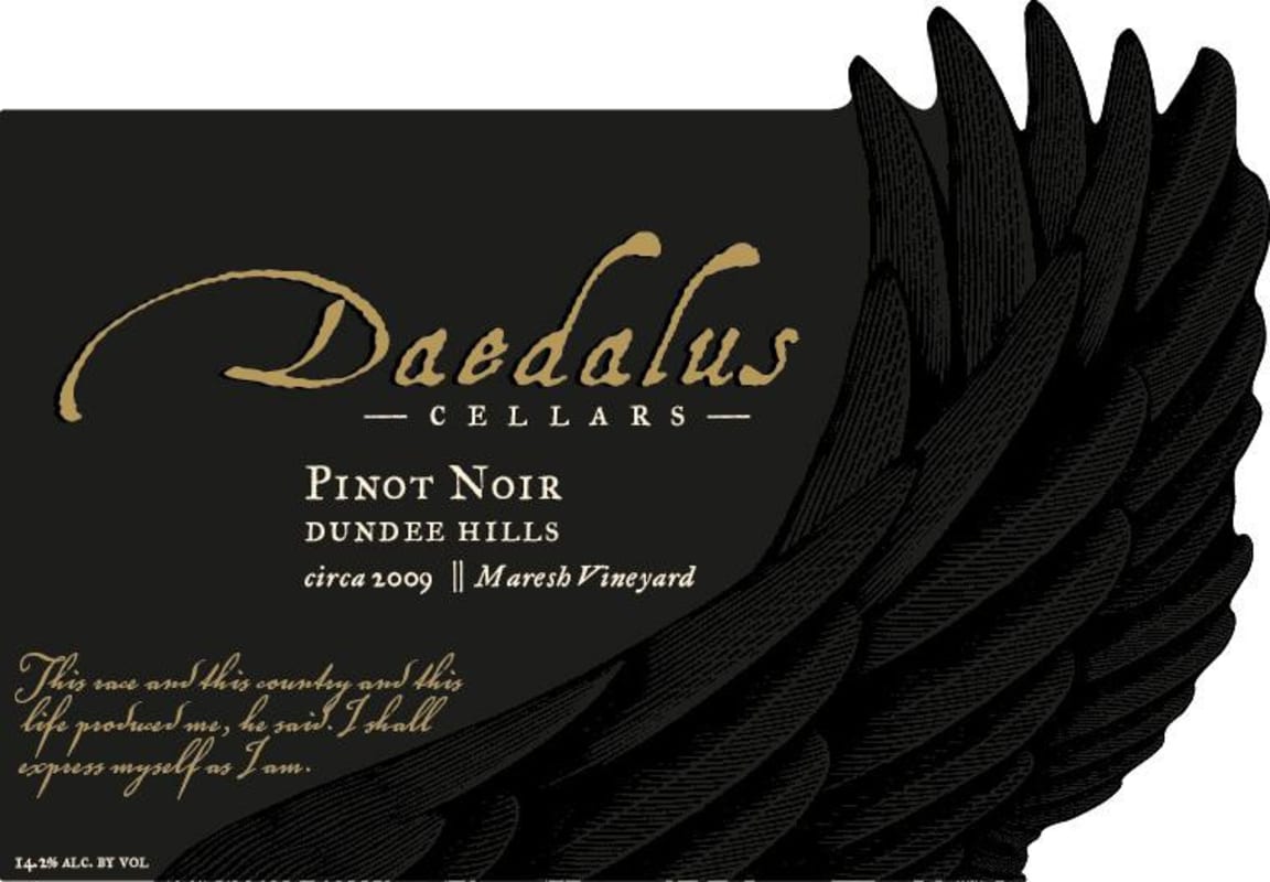 Willful Maresh Vineyard Pinot Noir 2009 Front Label