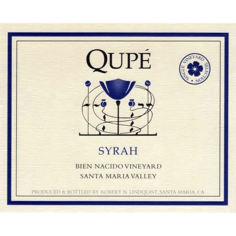 Qupe Bien Nacido Syrah 2011 Front Label