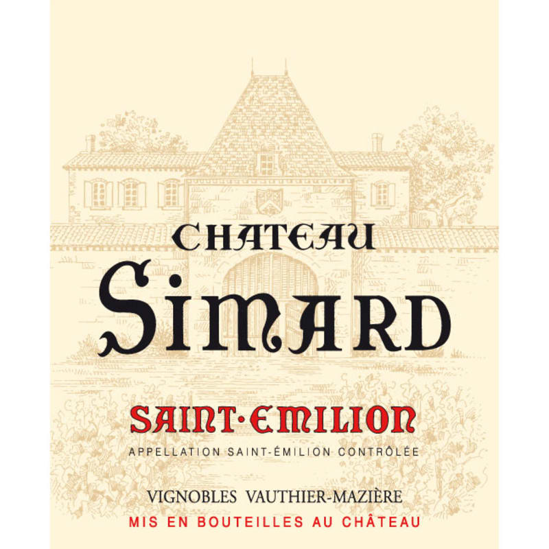 Chateau Simard Saint-Emilion 2009 Front Label