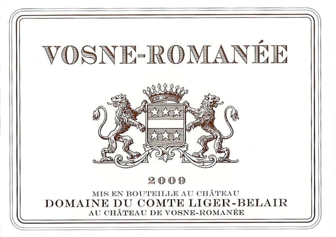 Domaine du Comte Liger-Belair Vosne-Romanee 2009 Front Label