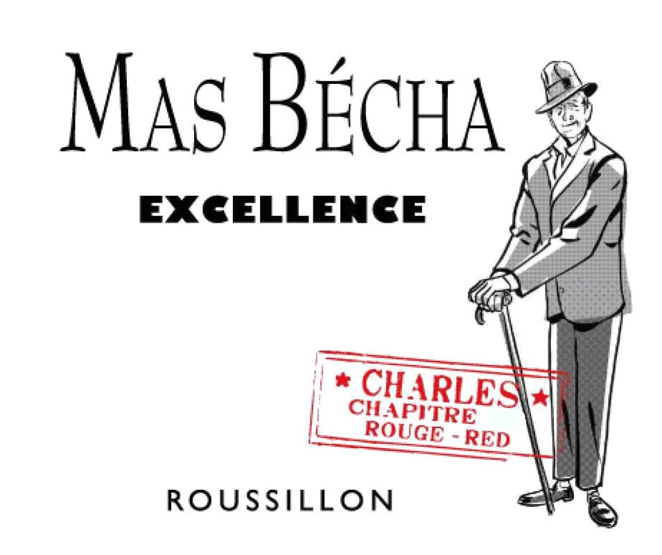 Domaine du Mas Becha Cotes du Roussillon Les Aspres Excellence Charles 2012 Front Label