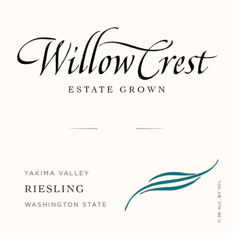 Willow Crest Riesling 2015 Front Label