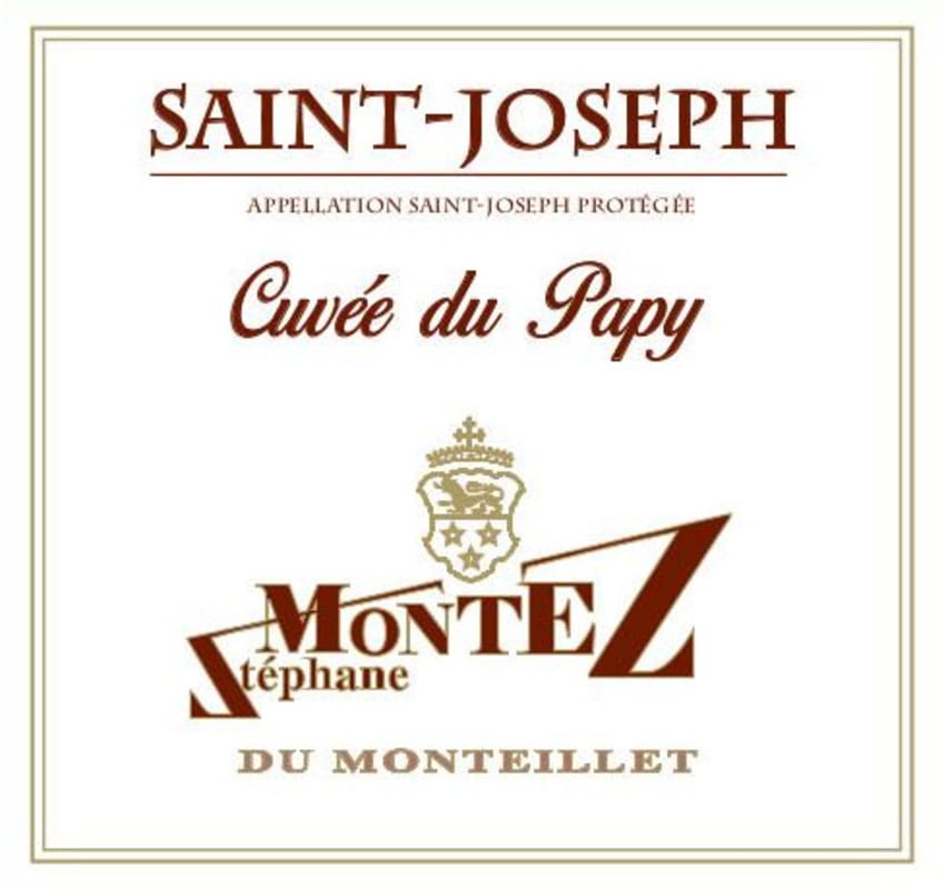 Domaine du Monteillet Saint-Joseph Cuvee du Pappy 2010 Front Label