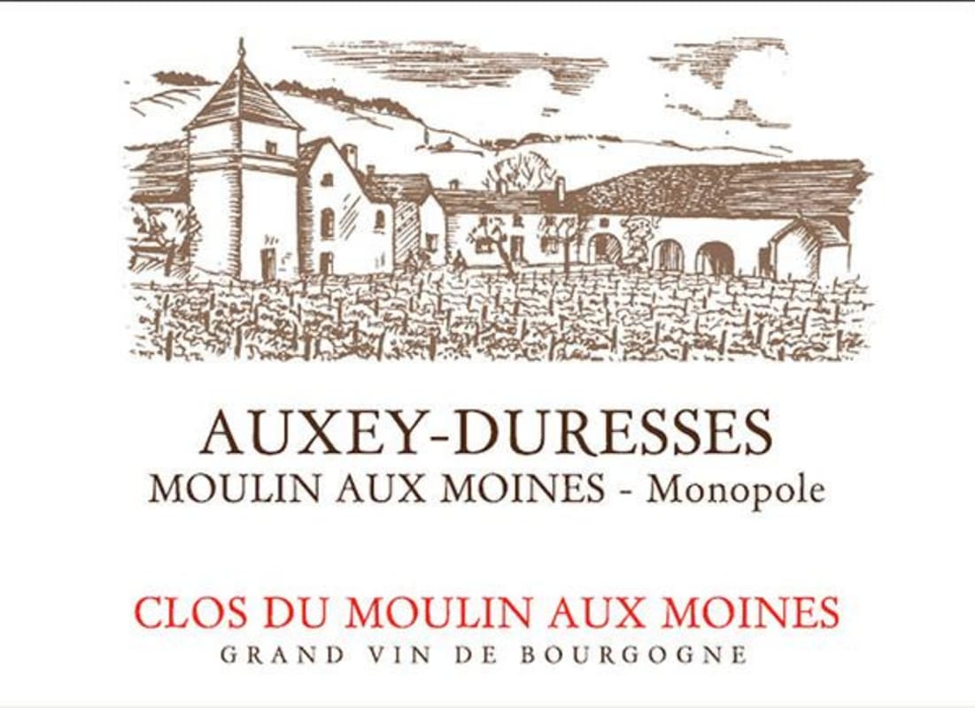 Domaine du Moulin aux Moines Auxey-Duresses Moulin aux Moines Blanc 2010 Front Label
