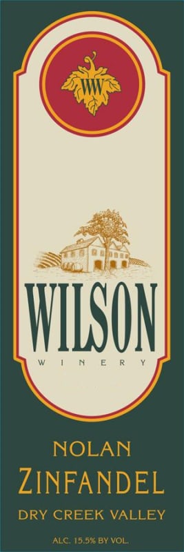 Wilson Winery Nolan Zinfandel 2012 Front Label