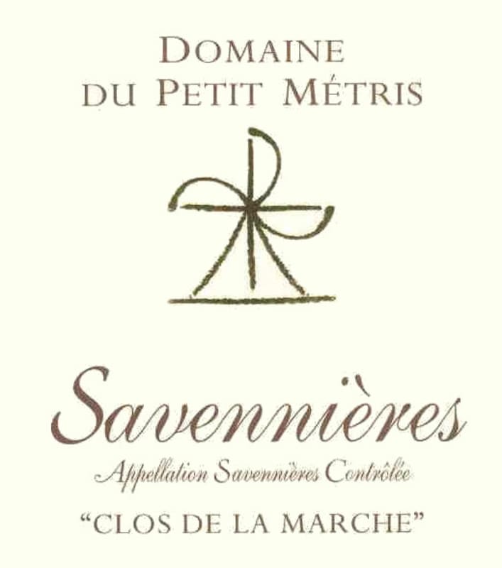 Domaine du Petit Metris Savennieres Clos de la Marche 2013 Front Label