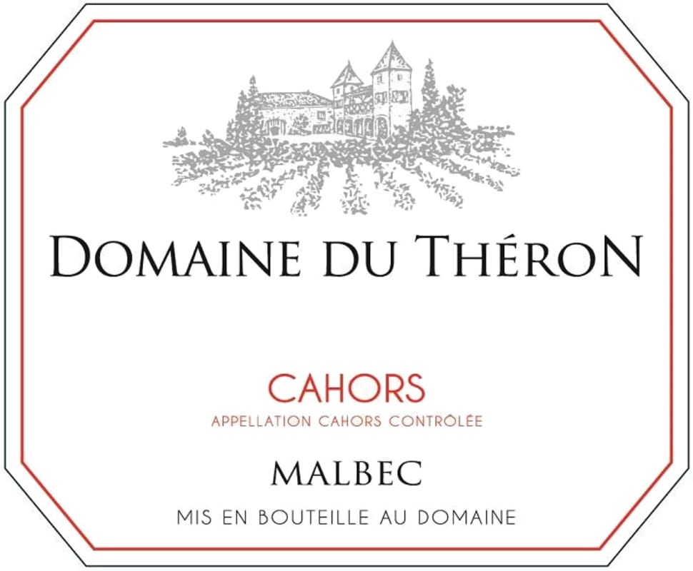 Domaine du Theron Cahors 2013 Front Label