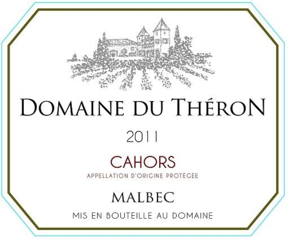 Domaine du Theron Cahors 2011 Front Label