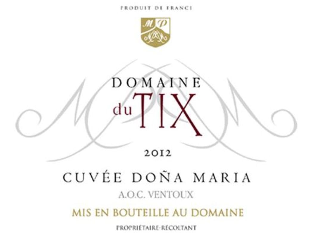 Domaine du Tix Ventoux Dona Maria 2012 Front Label