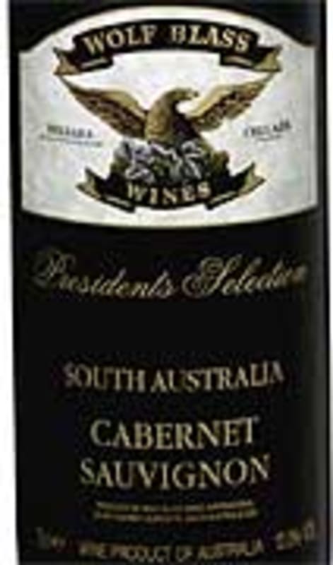 Wolf Blass Presidents Selection Cabernet Sauvignon 1998 Front Label