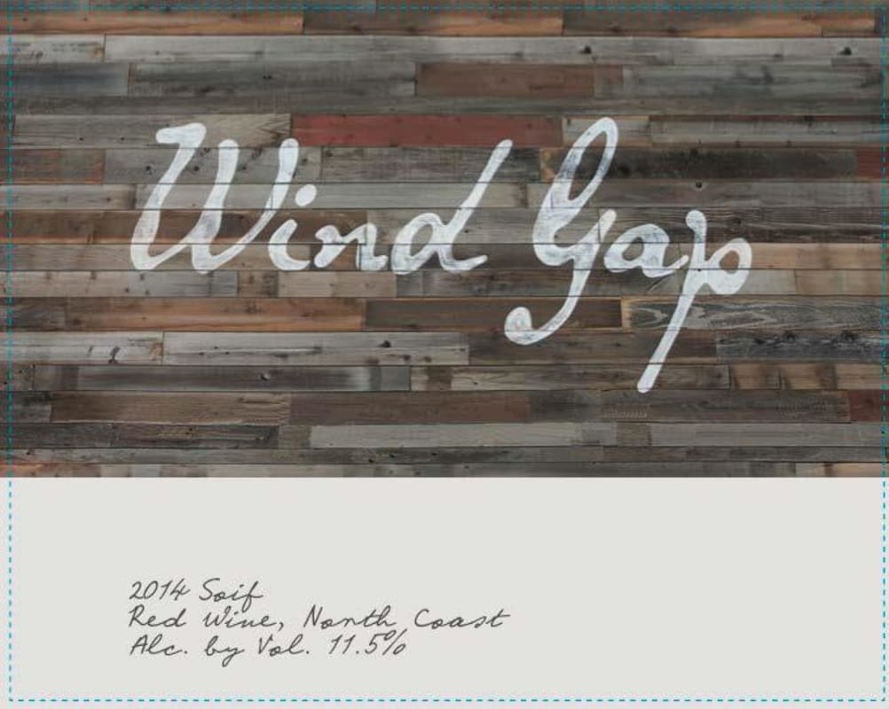 Wind Gap Soif Red Wine 2014 Front Label